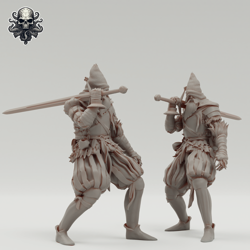 Jester Knight - Realsteone - Terrain Wargaming D&D DnD 32mm 40mm 54mm