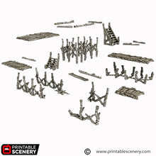 Load image into Gallery viewer, Jetty - Cities of Ramshackle and Ruin - Printable Scenery - Terrain, Wargaming, D&amp;D, DnD