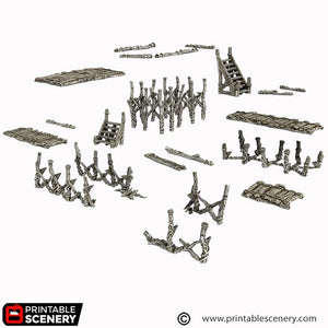 Jetty - Cities of Ramshackle and Ruin - Printable Scenery - Terrain, Wargaming, D&D, DnD
