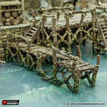 Load image into Gallery viewer, Jetty - Cities of Ramshackle and Ruin - Printable Scenery - Terrain, Wargaming, D&amp;D, DnD