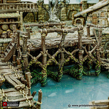 Load image into Gallery viewer, Jetty - Cities of Ramshackle and Ruin - Printable Scenery - Terrain, Wargaming, D&amp;D, DnD