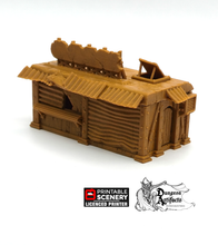 Load image into Gallery viewer, Junkfood Franchise - Junkfort Franchise - Brave New Worlds - Printable Scenery Wasteworld Gaslands Terrain Scatter D&amp;D DnD