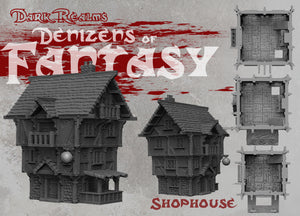 Shophouse - Denizens Of Fantasy - Dark Realms Terrain Wargaming D&D DnD