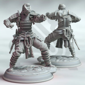 Kazuhira Orochi Peaceful Serpent - Adventure Continues - DM Stash - Wargaming D&D DnD, 28mm, 32mm, 40mm, 54mm, 75mm, 100mm, 125mm