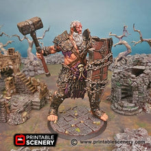 Load image into Gallery viewer, Kraweld The Siege Giant - Shadowfey - Printable Scenery Terrain Wargaming D&amp;D DnD 28mm 32mm 40mm 54mm