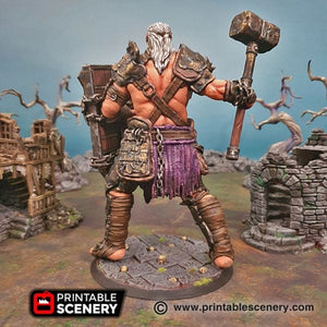 Kraweld The Siege Giant - Shadowfey - Printable Scenery Terrain Wargaming D&D DnD 28mm 32mm 40mm 54mm