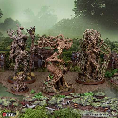 The Lady Dryads - The Gloaming Swamps - Printable Scenery Wargaming D&D DnD 28mm 32mm 40mm 54mm