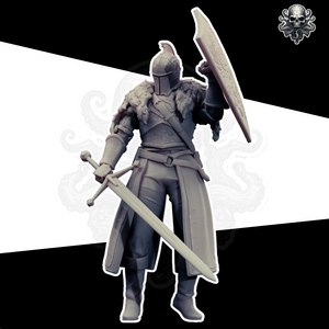 Lion Knight - Realsteone - Terrain Wargaming D&D DnD 32mm 40mm 54mm