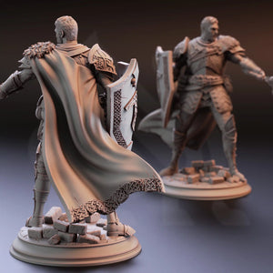 Lizarin Paladin of Renmaeth - Adventure Continues - DM Stash - Wargaming D&D DnD, 28mm, 32mm, 40mm, 54mm, 75mm, 100mm, 125mm