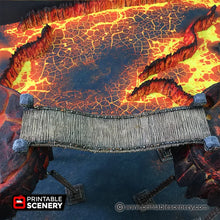 Load image into Gallery viewer, Chasm Bridge - Dwarves, Elves and Demons - Printable Scenery Terrain Wargaming D&amp;D DnD