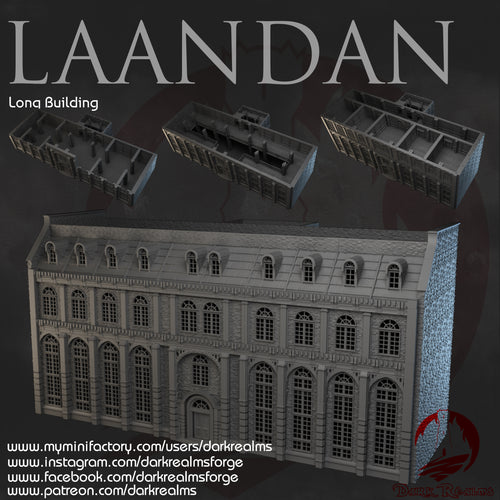 Long Building - Laandan - Dark Realms Terrain Wargaming D&D DnD