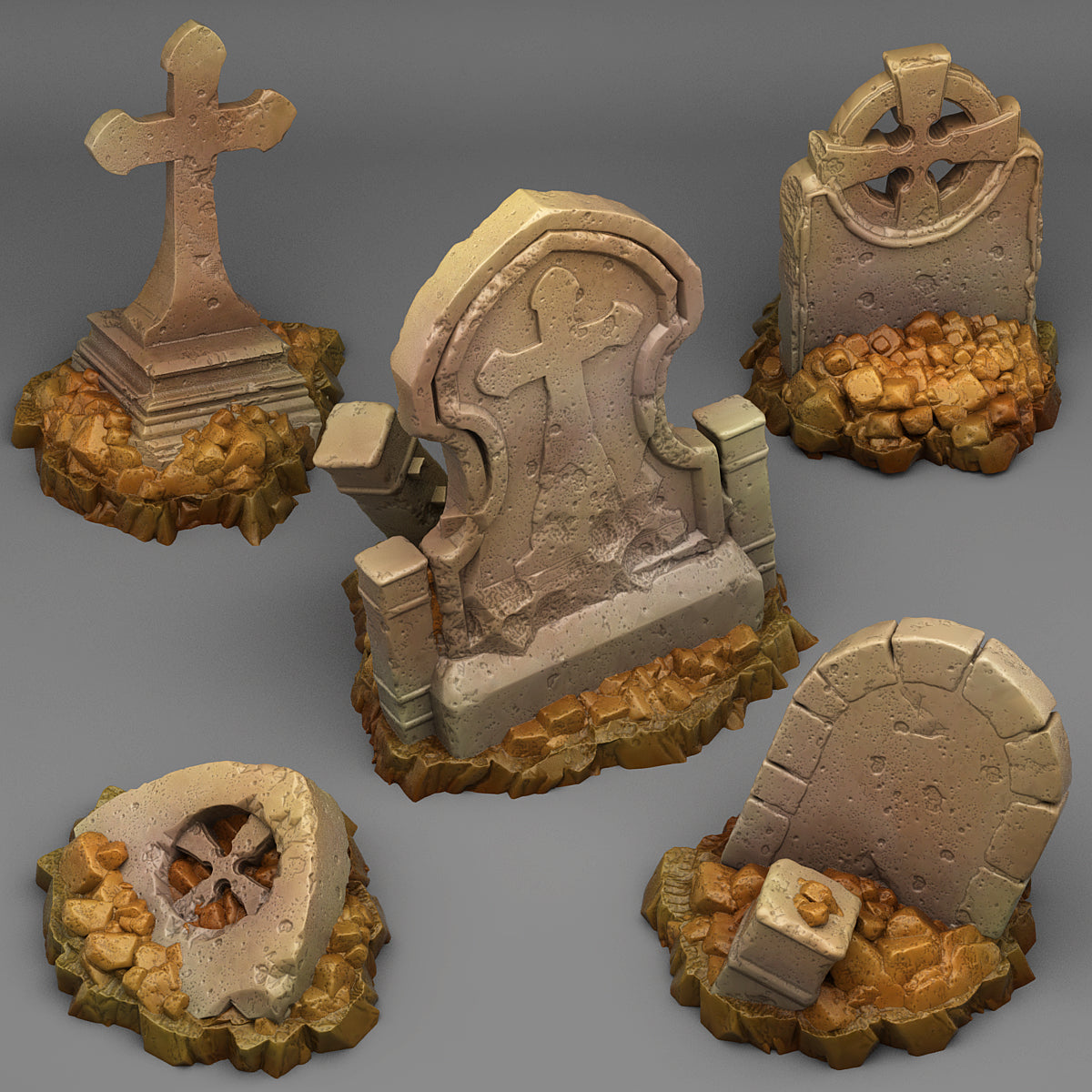Lost Graveyards - Print Your Monsters - Wargaming D&D DnD