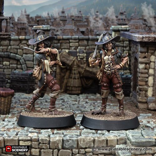 Loulou Suggs Inquisitor Acolyte - Cities of Ramshackle and Ruin - Printable Scenery - Terrain, Wargaming, D&D, DnD 28mm 32mm 40mm 54mm