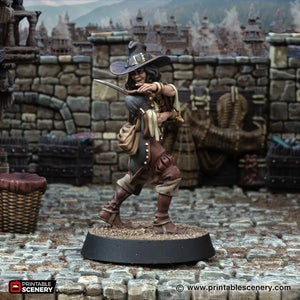 Loulou Suggs Inquisitor Acolyte - Cities of Ramshackle and Ruin - Printable Scenery - Terrain, Wargaming, D&D, DnD 28mm 32mm 40mm 54mm