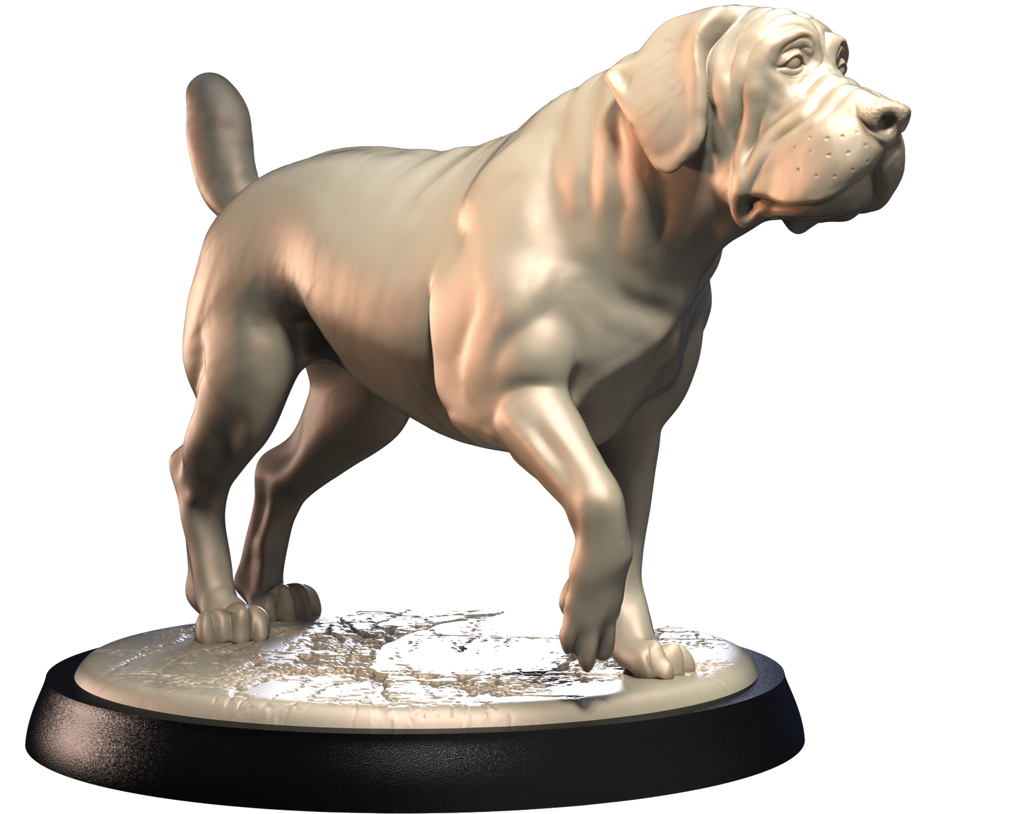 Mastiff - Dogs Vol 1 - 3D IP Studios - Terrain Wargaming D&D DnD 28mm 32mm 40mm 54mm 75mm 100mm 125mm