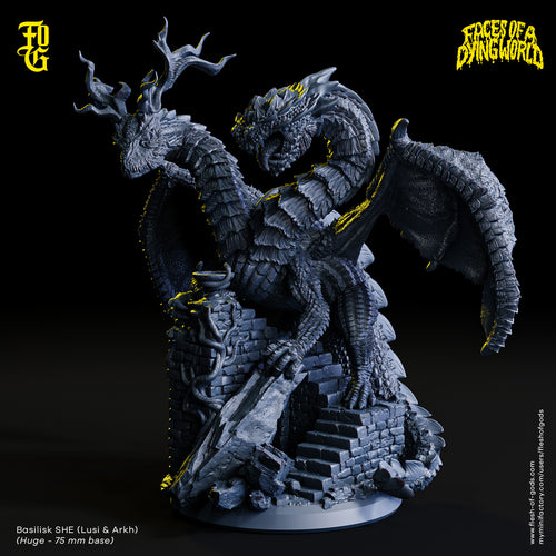 Basilisk SHE (Lusi & Arkh) - Faces of a Dying World - Flesh of Gods - Wargaming D&D DnD