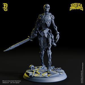 Blood-Drenched Skeleton - Faces of a Dying World - Flesh of Gods - Wargaming D&D DnD