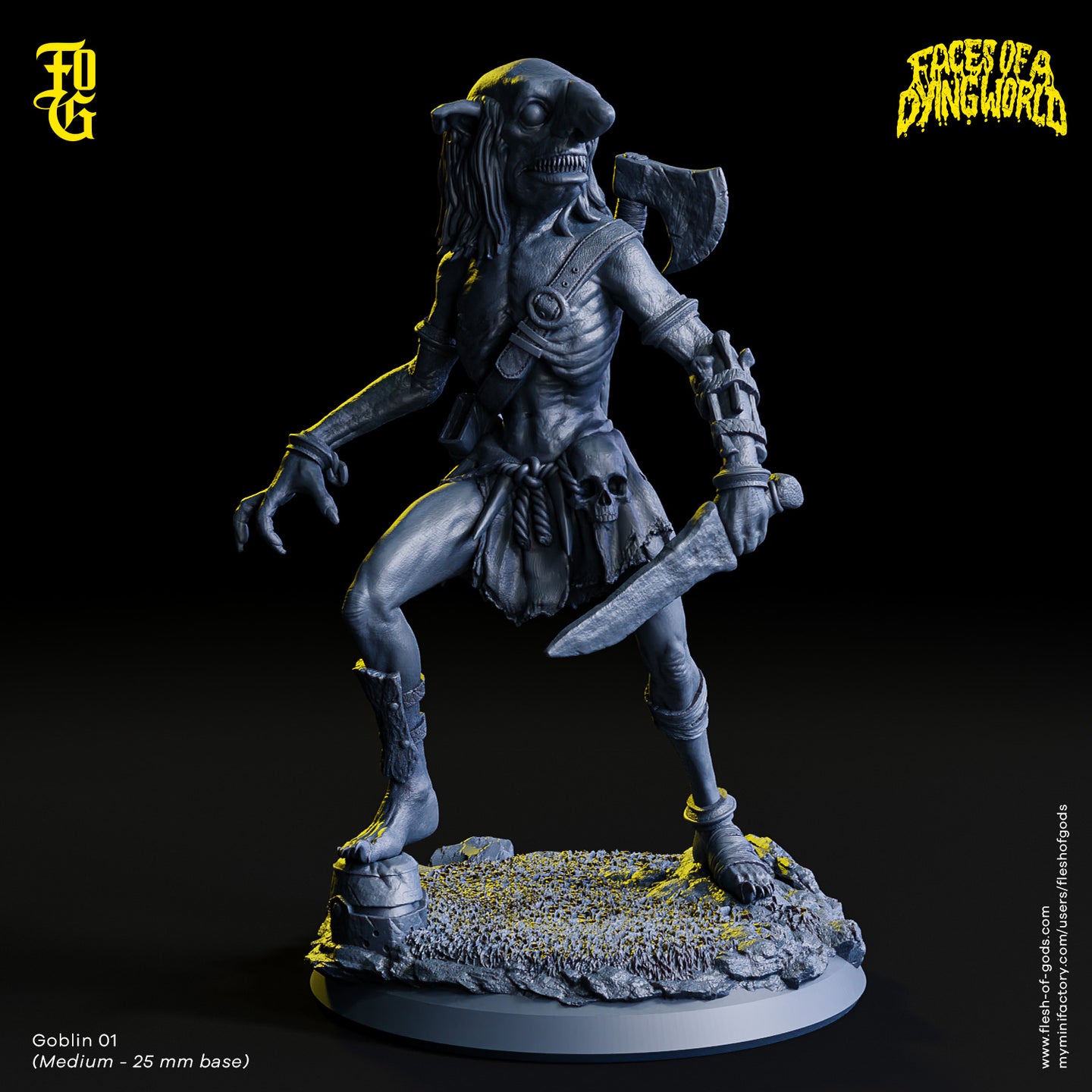 Goblin 01 - Faces of a Dying World - Flesh of Gods - Wargaming D&D DnD