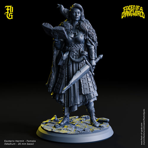 Esoteric Hermit (Female) - Faces of a Dying World - Flesh of Gods - Wargaming D&D DnD
