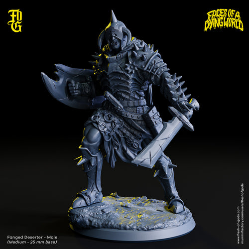 Fanged Deserter (Male) - Faces of a Dying World - Flesh of Gods - Wargaming D&D DnD