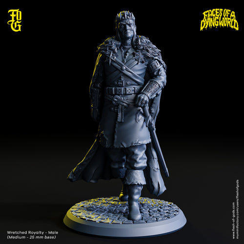 Wretched Royalty (Male) - Faces of a Dying World - Flesh of Gods - Wargaming D&D DnD