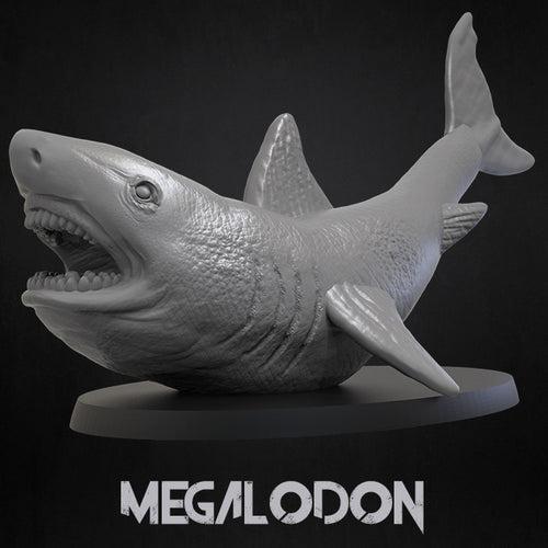 Megalodon - Dinosaurs Set 3 - 3D IP Studios - Terrain Wargaming D&D DnD 28mm 32mm 40mm 54mm 75mm