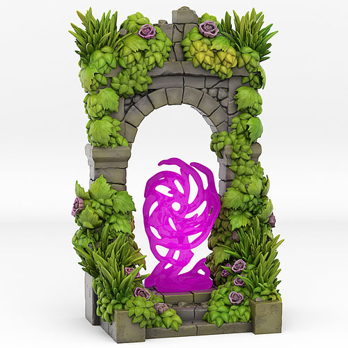 Magic Castle Portal With Its Rose Effect - Print Your Monsters - Wargaming D&D DnD