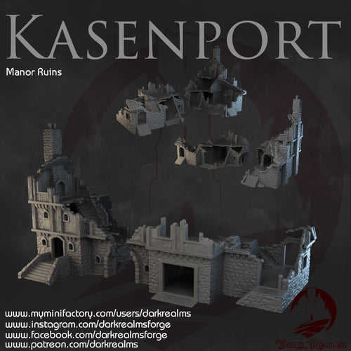 Manor Ruins - Kasenport  - Dark Realms Terrain Wargaming D&D DnD
