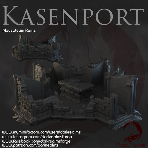 Mausoleum Ruins - Kasenport  - Dark Realms Terrain Wargaming D&D DnD
