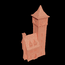 Load image into Gallery viewer, Medieval Clock Tower - Miniatureland Terrain Wargaming D&amp;D DnD