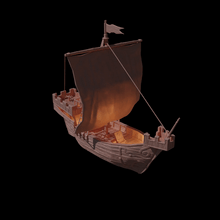Load image into Gallery viewer, Medieval Cog - Miniatureland Terrain Wargaming D&amp;D DnD