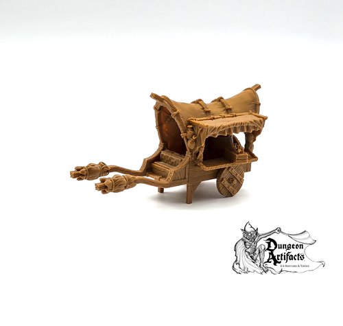 Merchant Wagon - City of Tarok Wargaming Terrain Scatter D&D DnD