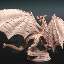 Load image into Gallery viewer, Midorius the Broken Juvenile Green Dragon - Adventure Continues - DM Stash - Wargaming D&amp;D DnD, 28mm, 32mm, 40mm, 54mm, 75mm, 100mm, 125mm