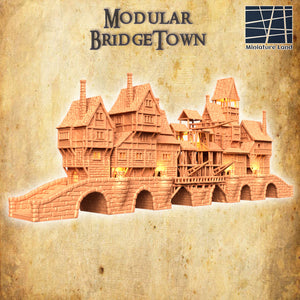Modular Bridgetown - Miniatureland Terrain Wargaming D&D DnD