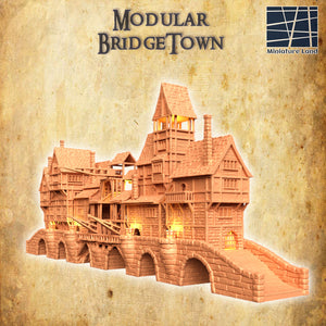 Modular Bridgetown - Miniatureland Terrain Wargaming D&D DnD