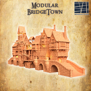 Modular Bridgetown - Miniatureland Terrain Wargaming D&D DnD