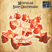 Load image into Gallery viewer, Modular Ship Graveyard - Miniatureland Terrain Wargaming D&amp;D DnD