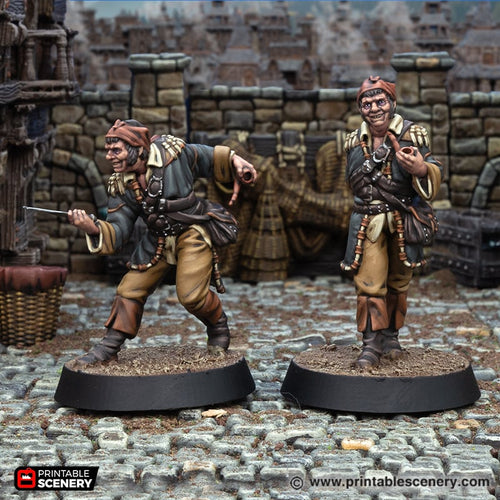 Mooneyed Crump Dreg Cuthroat - Cities of Ramshackle and Ruin - Printable Scenery - Terrain, Wargaming, D&D, DnD 28mm 32mm 40mm 54mm