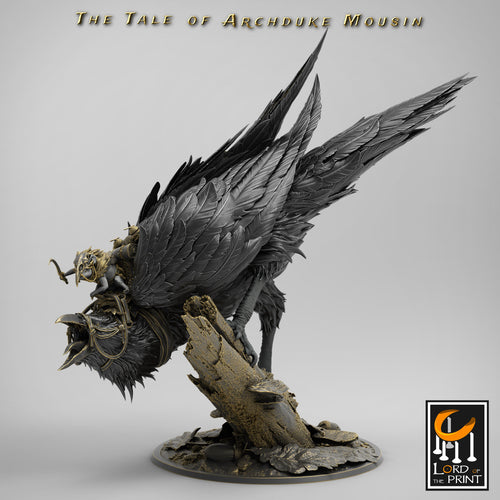 Raven - Mounted - The Tale of Archduke Mousin - Rescale Miniatures - Wargaming D&D DnD