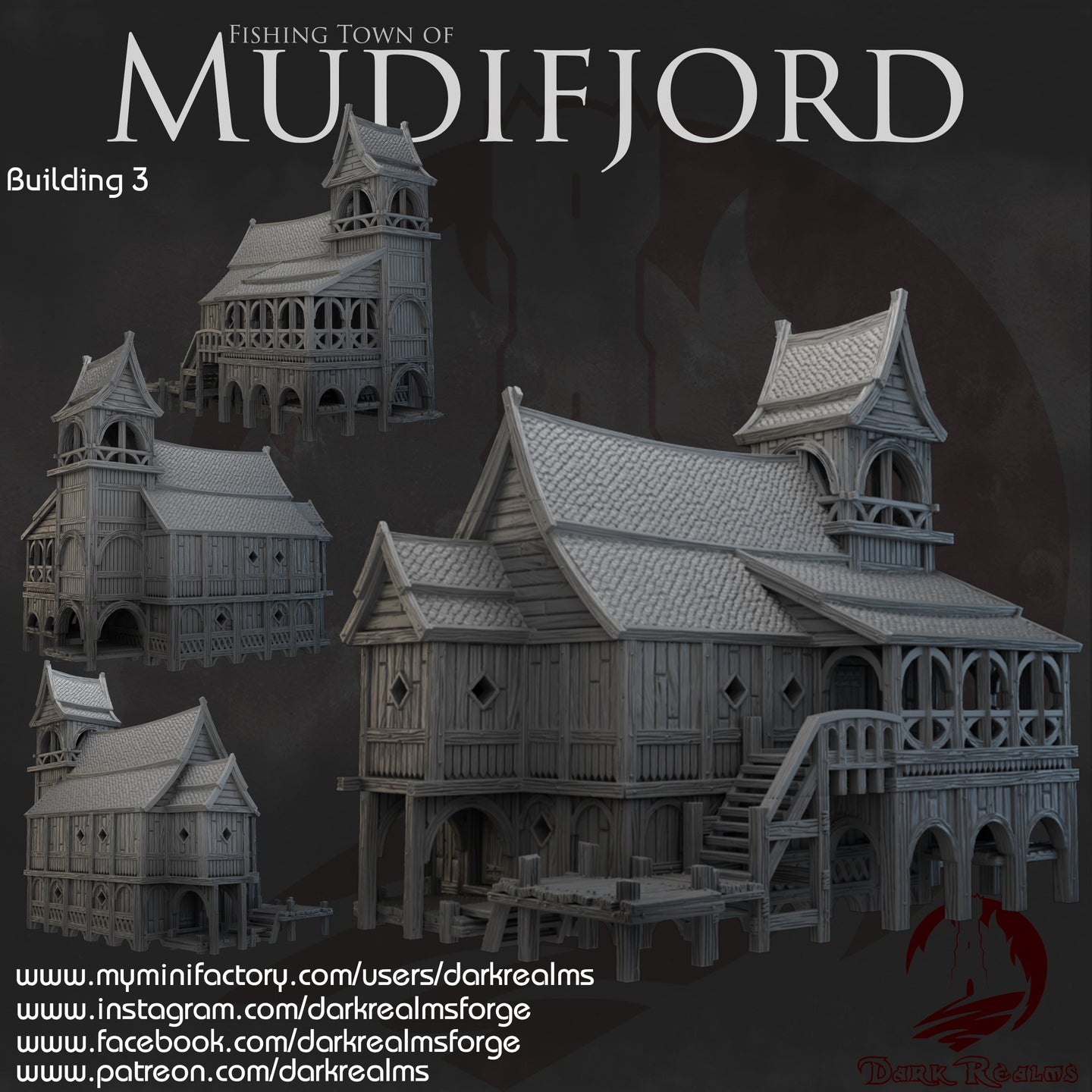 Mudifjord 3 - Mudifjord - Dark Realms Terrain Wargaming D&D DnD