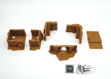 Load image into Gallery viewer, Desert Multi-Floor Tomb - 15mm 28mm 32mm Empire of Scorching Sands Wargaming Terrain D&amp;D, DnD