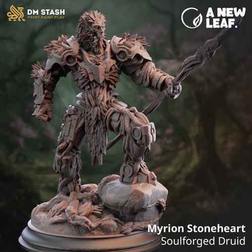 Myrion Stoneheart Soulforged Druid - A New Leaf - DM Stash - Wargaming D&D DnD, 28mm, 32mm, 40mm, 54mm, 75mm, 100mm, 125mm