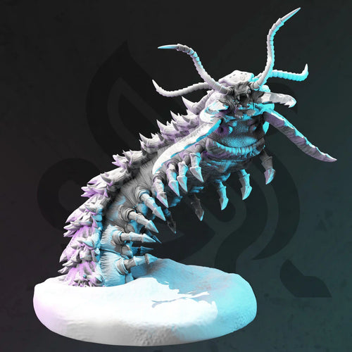 The Nix Centipede Giant Insectoid - Frozen Wastes - DM Stash - Wargaming D&D DnD, 28mm, 32mm, 40mm, 54mm, 75mm, 100mm, 125mm