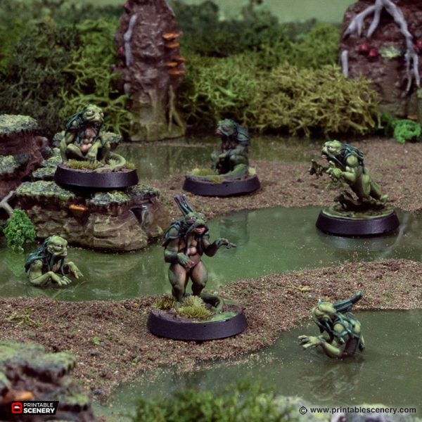 Nixies - The Gloaming Swamps - Printable Scenery Wargaming D&D DnD 28mm 32mm 40mm 54mm 75mm 100mm 125mm
