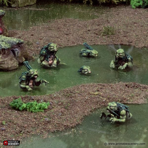 Nixies - The Gloaming Swamps - Printable Scenery Wargaming D&D DnD 28mm 32mm 40mm 54mm 75mm 100mm 125mm