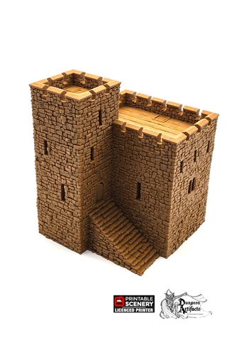 Norman Stone Fort - King and Country - Printable Scenery Terrain Wargaming D&D DnD 10mm 15mm 20mm 25mm 28mm 32mm 40mm 54mm Painted options