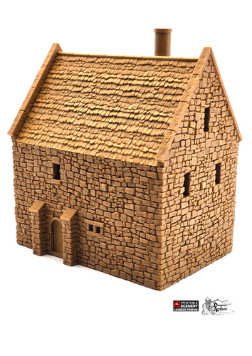 Norman Stone Manor - King and Country - Printable Scenery Terrain Wargaming D&D DnD 10mm 15mm 20mm 25mm 28mm 32mm 40mm 54mm Painted options