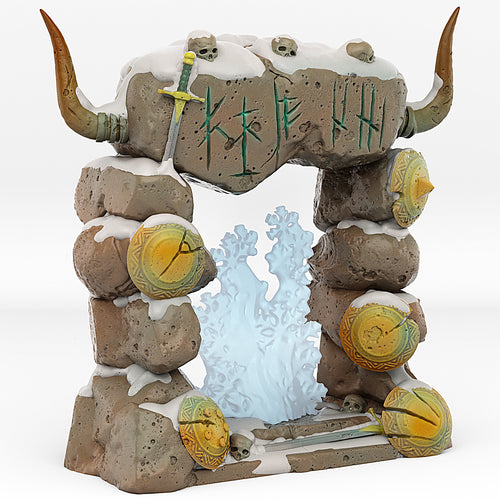 Northmen Portal With Its Snowy Effect - Print Your Monsters - Wargaming D&D DnD