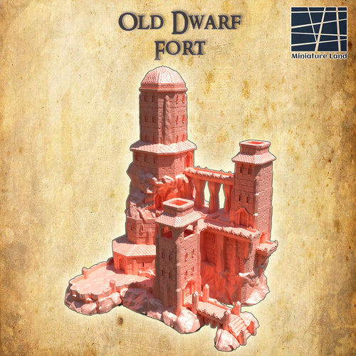 Old Dwarf Fort - Miniatureland Terrain Wargaming D&D DnD