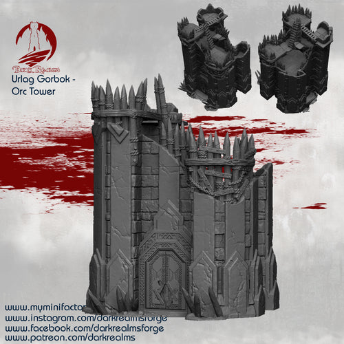 Orc Tower - Urlag Gorbok - Dark Realms Terrain Wargaming D&D DnD